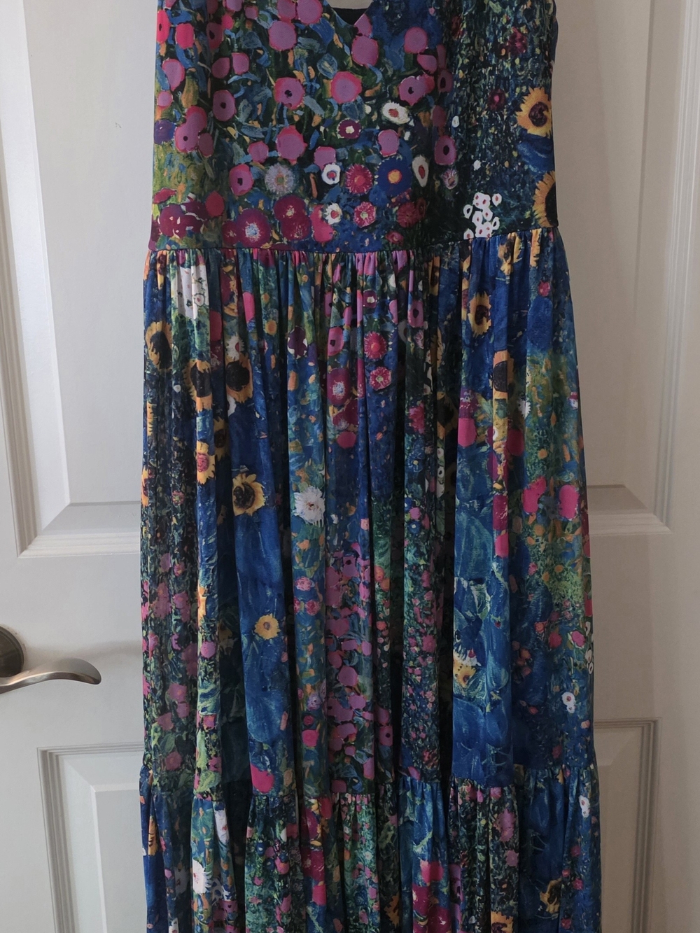 BlackMilk Klimt Collage Sheer Midaxi Dress Size M - Picture 5 of 8